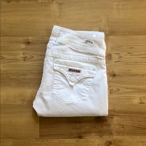 Hudson white super model jean size 27